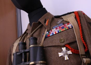 wystawa stała "Polskie Siły Zbrojne na Zachodzie" - fragment munduru