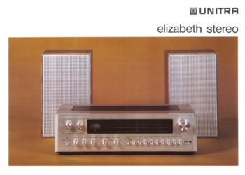 Ulotka reklamowa Elizabeth Stereo z 1974 r. (front) ze zbiorów Muzeum Miejskiego Dzierżoniowa