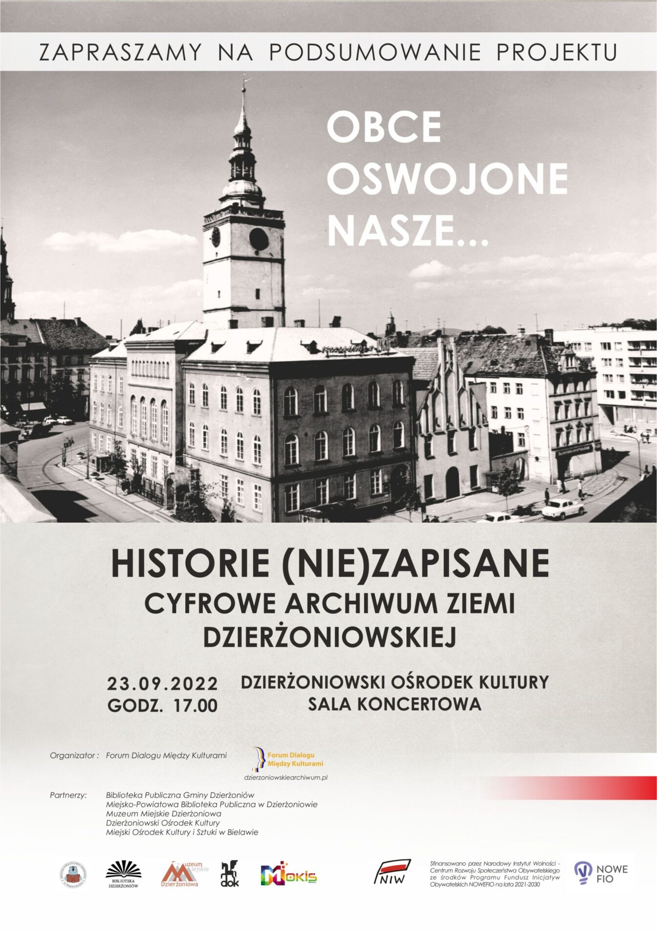 plakat wydarzenia "Historie (nie)zapisane"