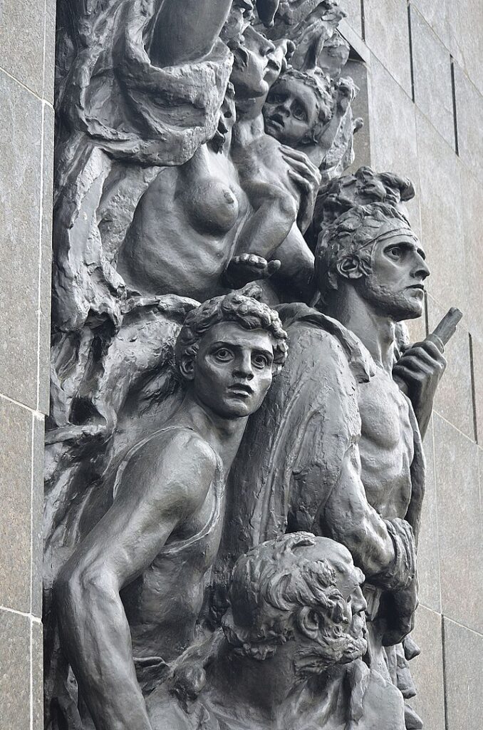 pomnik bohaterów getta warszawskiego
