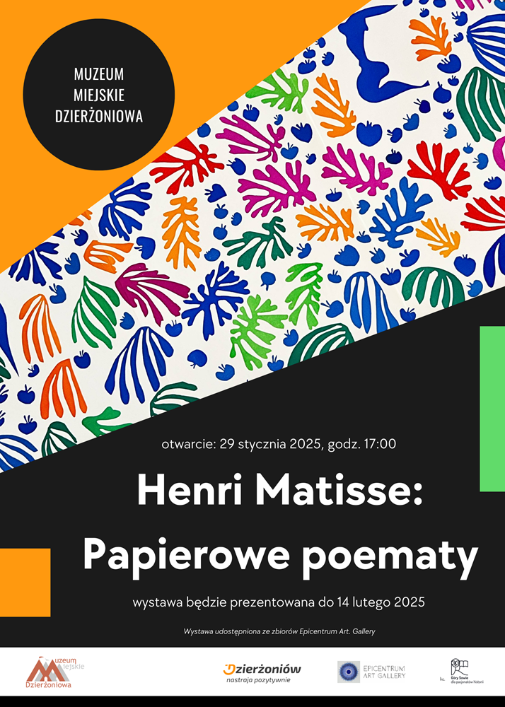 plakat wystawy "Henri Matisse: Papierowe poematy"