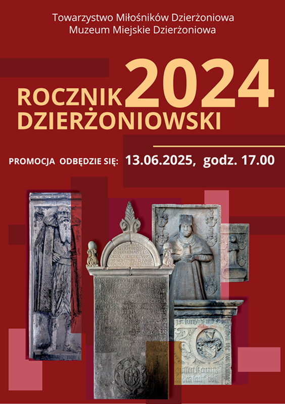 plakat promocja Rocznika Dzierżoniowskiego 2024, 13.06.2025, godz. 17.00
