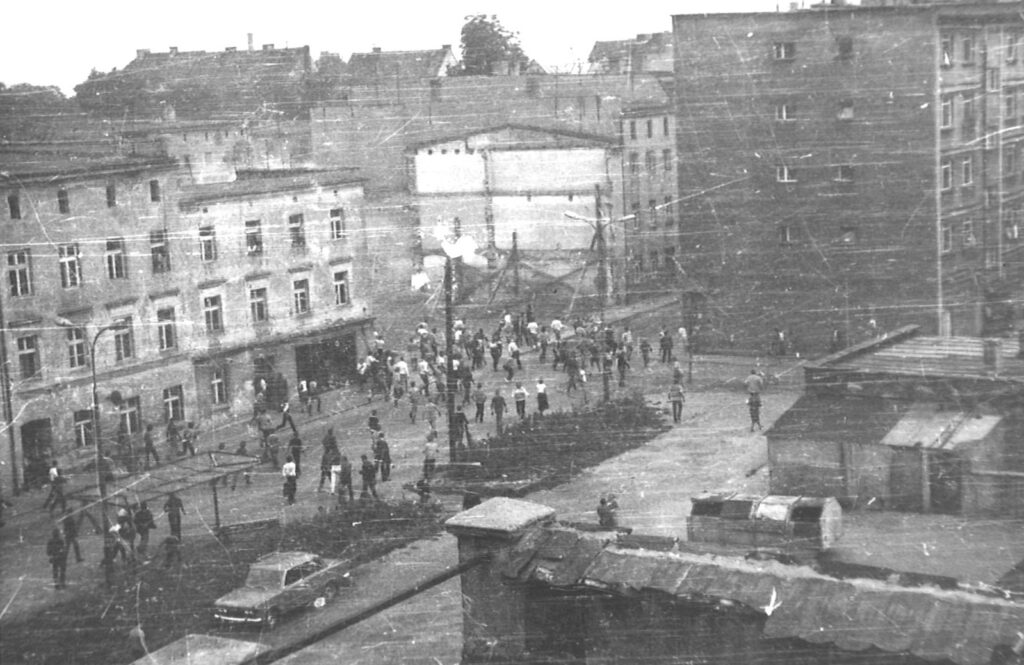 Manifestacja w Dzierżoniowie 31.08.1982 / ze zbiorów Muzeum Miejskiego Dzierżoniowa