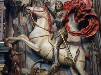 wizerunek św. Jerzego na koniu