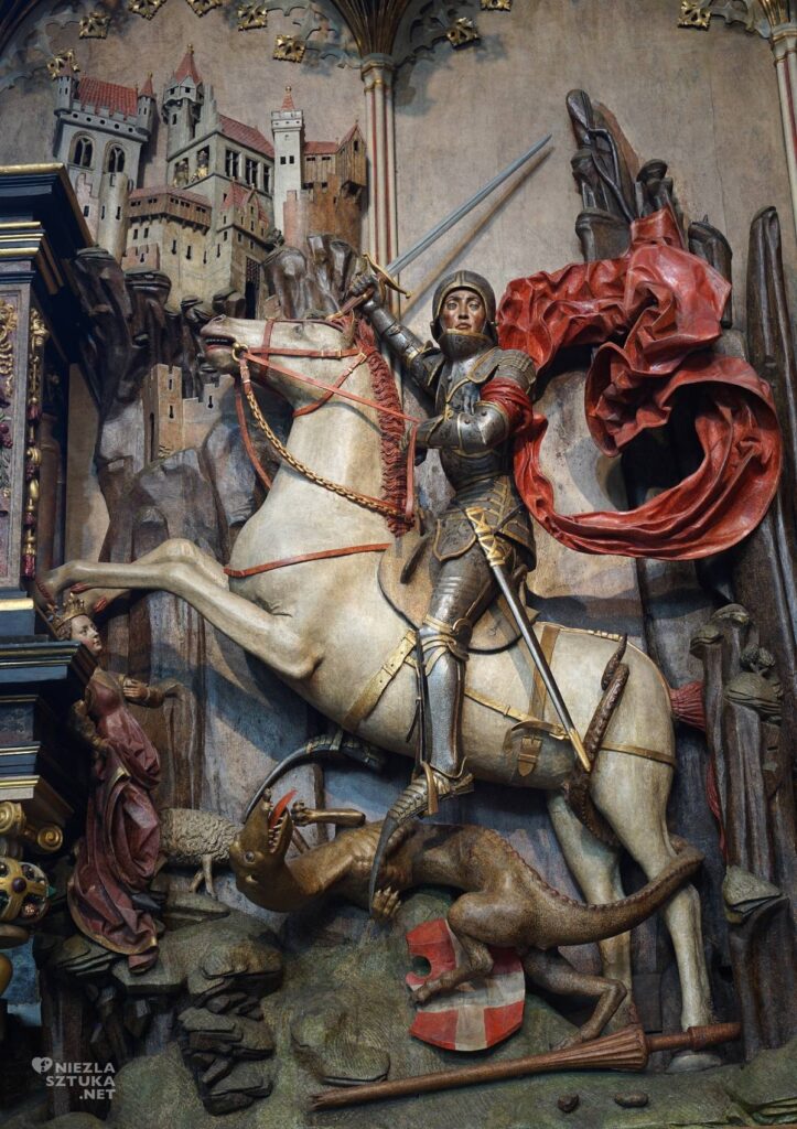 wizerunek św. Jerzego na koniu