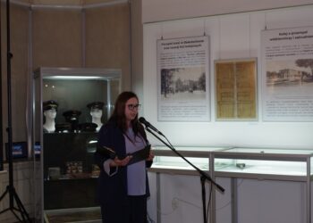 Roksana Augustyniak podczas otwarcia wystawy